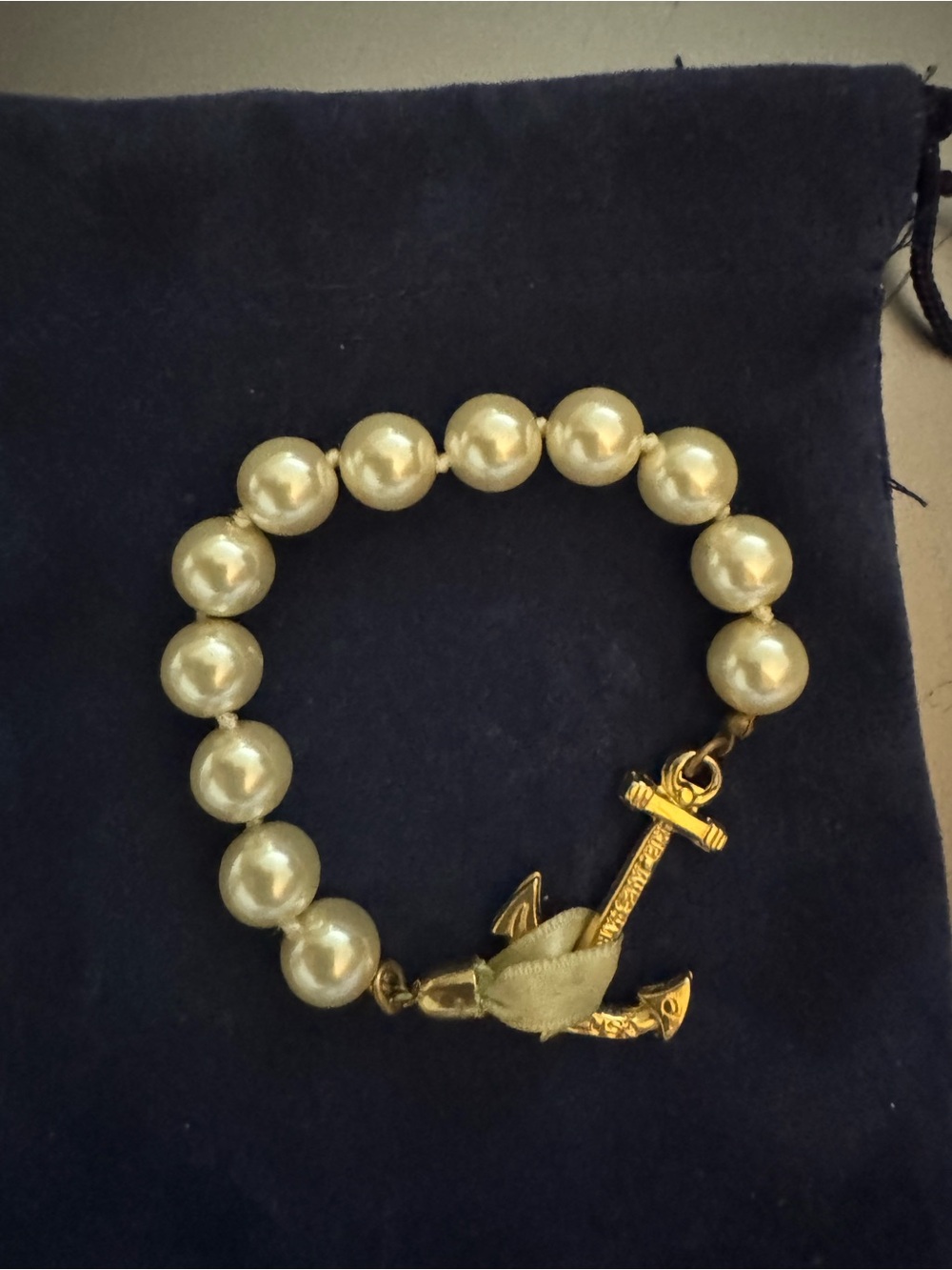Kiehl James Patrick pearl anchor bracelet